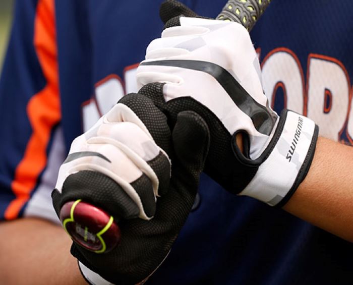 Baseball Batting Gloves Help To Grasp The Bat