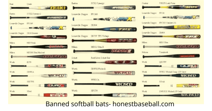 Banned softball bats