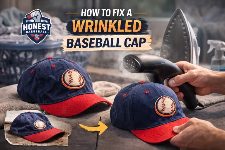 How to fix wrinkled baseball cap