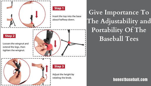 Give Importance To The Adjustability and Portability Of The Baseball Tees