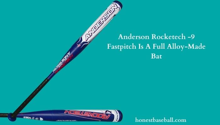2021 Anderson Rocketech Aluminum Fastpitch Softball Bat -9 