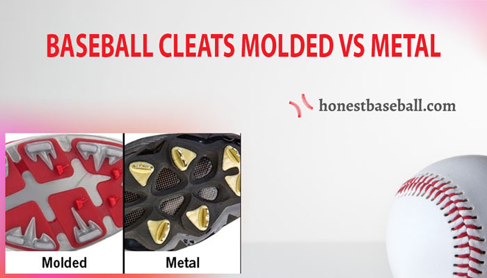 baseball cleats molded vs metal