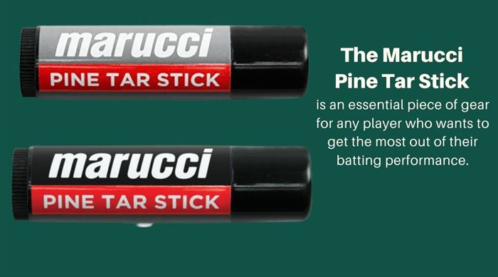 Marucci pine tar stick is an essential piece of equipment for baseball players