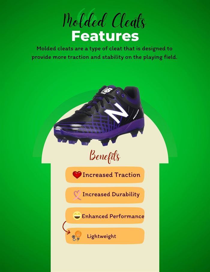 Features of molded cleats