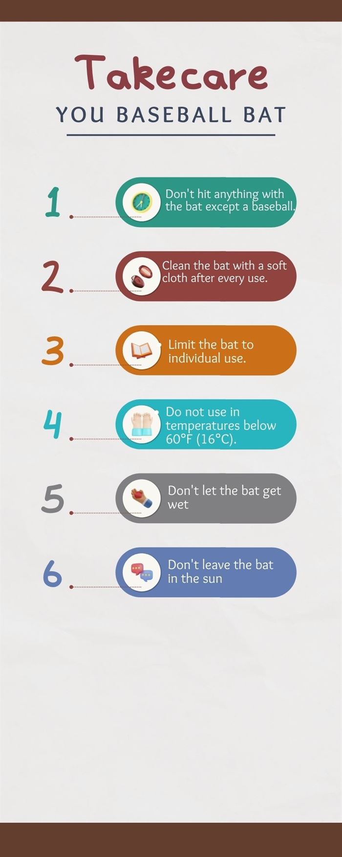 Take care of your bat