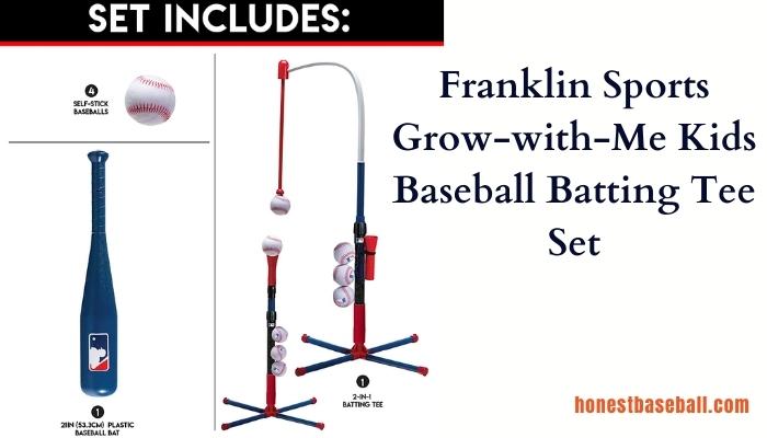 Product 08- Franklin Sports Grow-with-Me Kids Baseball Batting Tee Set