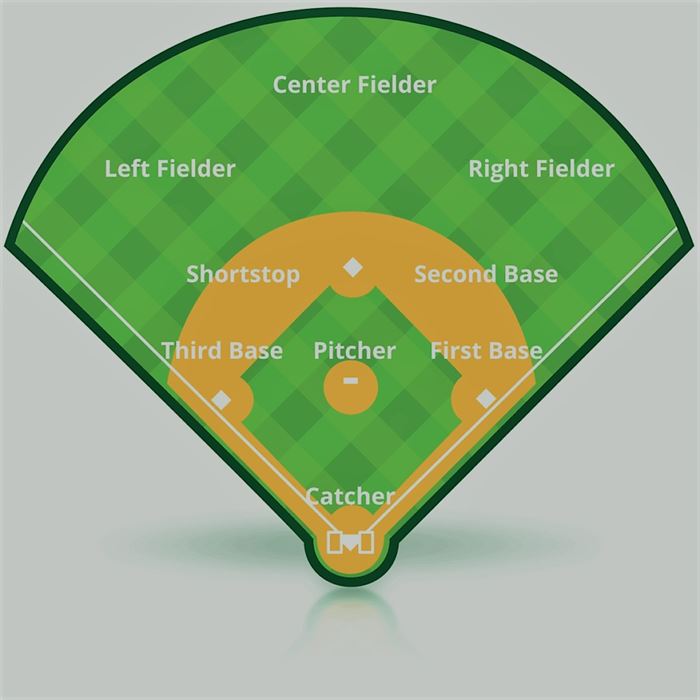 Different position in baseball field