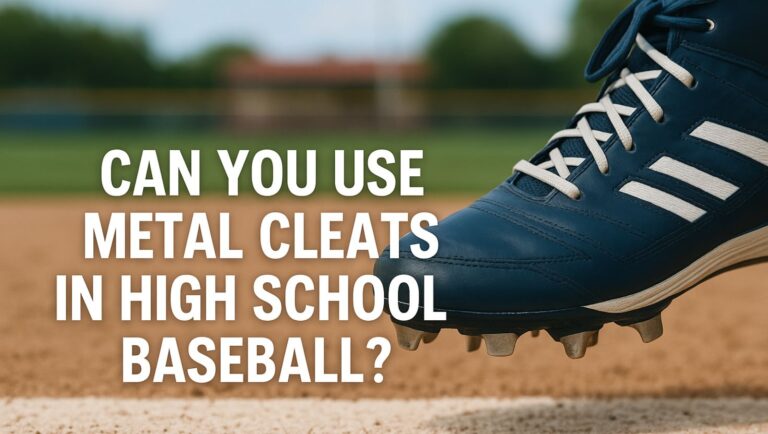 Can you use metal cleats in high school baseball