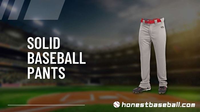 Solid baseball pants demo