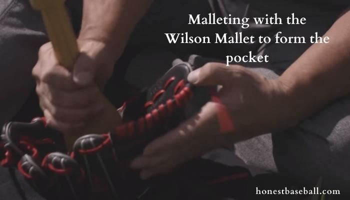 Malleting with the Wilson Mallet to form the pocket