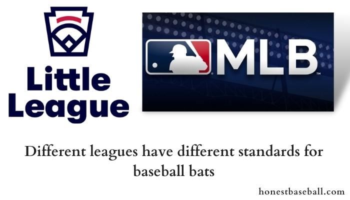 Figure 11- Different leagues have different standards for baseball bats
