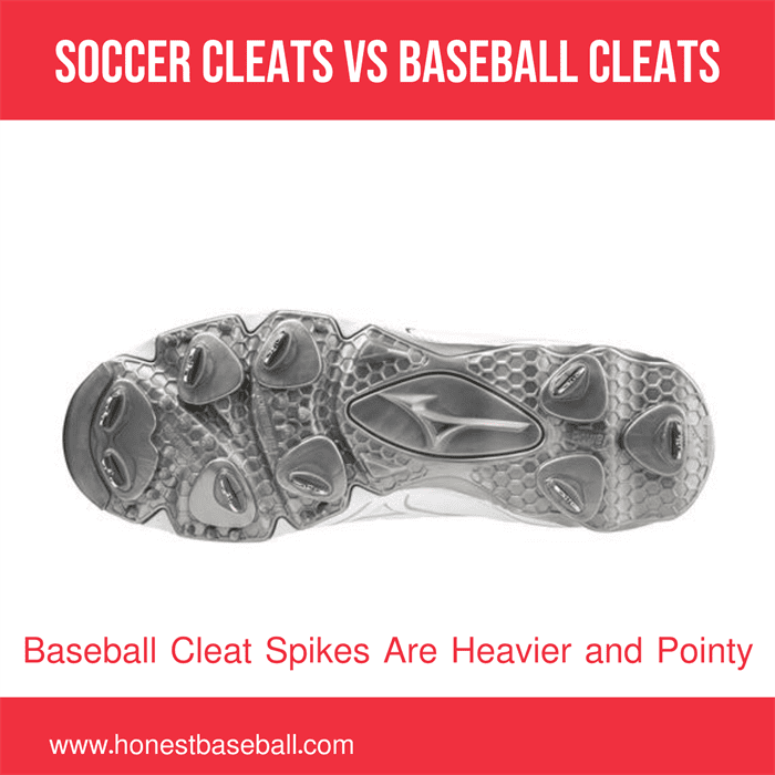 Baseball Cleat Spikes Are Heavier And Pointy