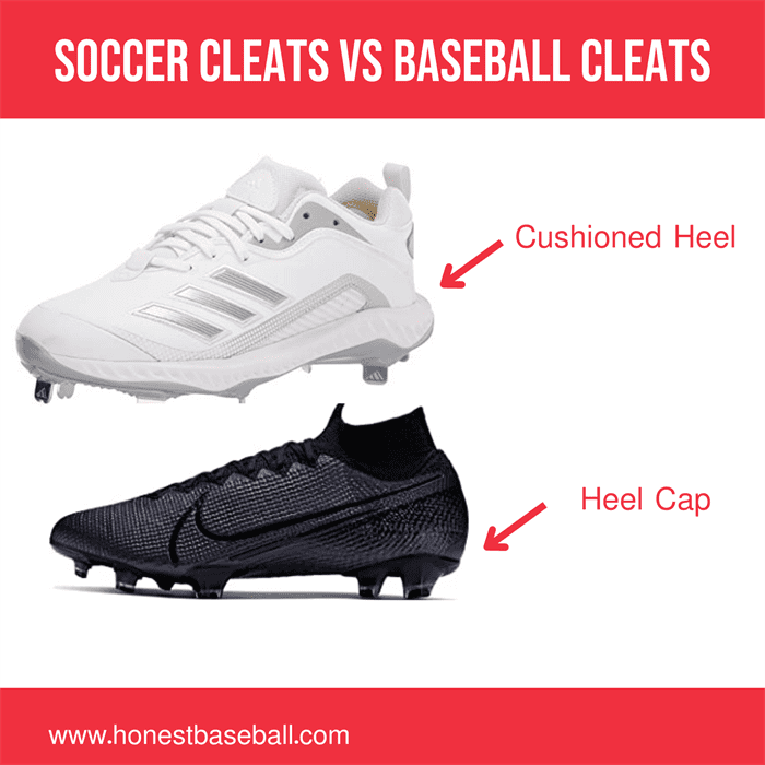 Heels Are Different In Soccer Cleats _ Baseball Cleats