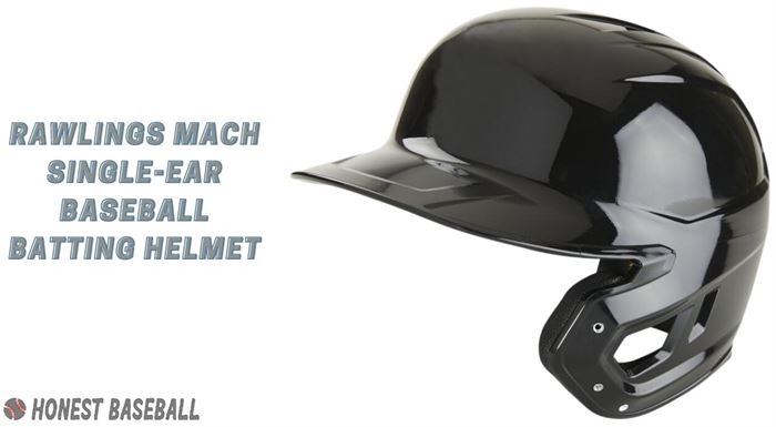 Rawlings Mach Single-Ear Baseball Batting Helmet