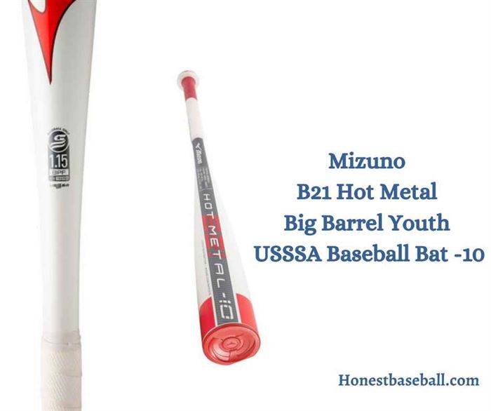 B21 Hot Metal Big Barrel Youth USSSA Baseball Bat