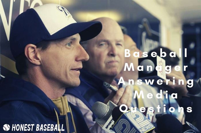 Baseball Managers Answering Media Questions