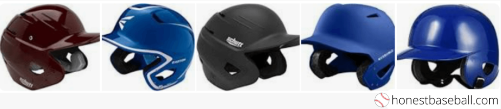Series of helmets.