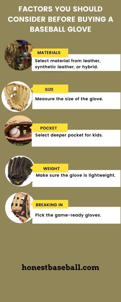 Factors You Should Consider before buying a baseball glove