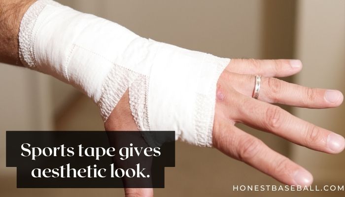 Sports tape gives aesthetic look