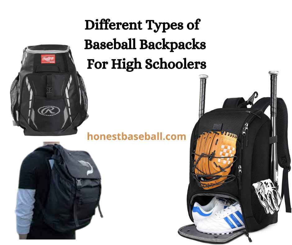 Different types of baseball backpacks for high school