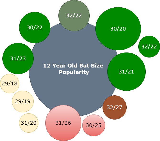 12-year old baseball bat popularity