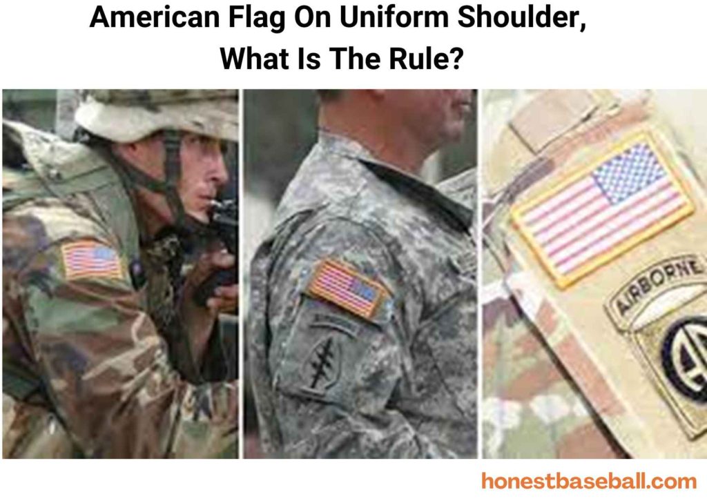 American flag patch on the uniform right shoulder or left shoulder what’s the rule?