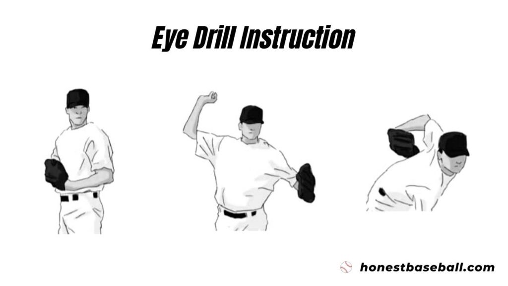 Instruction for eye pitching drill