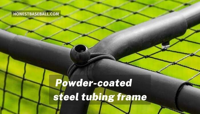 Powder-coated steel tubing frame