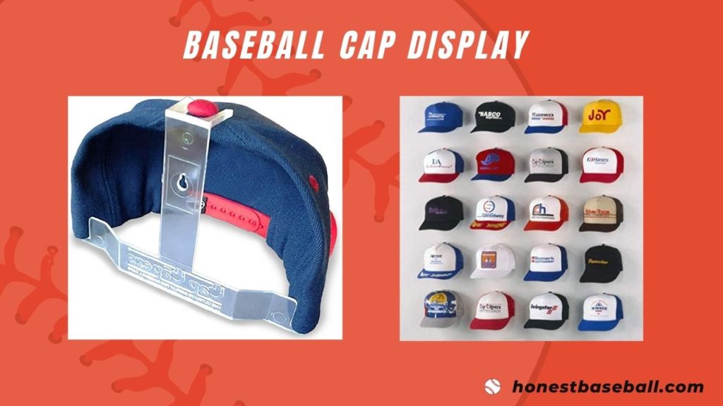 Cap display for storing baseball caps