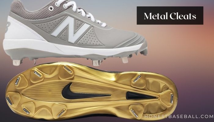 Metal cleats for pitchers 