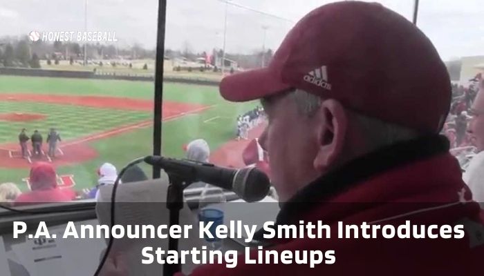 P.A. Announcer Kelly Smith Introduces Starting Lineups