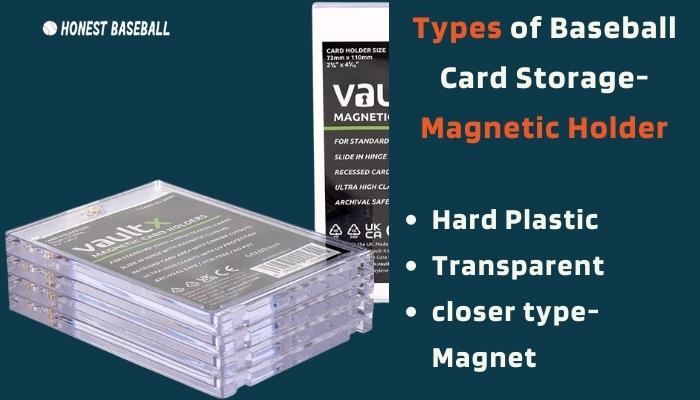 Magnetic card holder replaces the screws of the screw holders