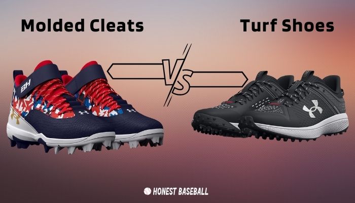 molded cleats vs turf shoes