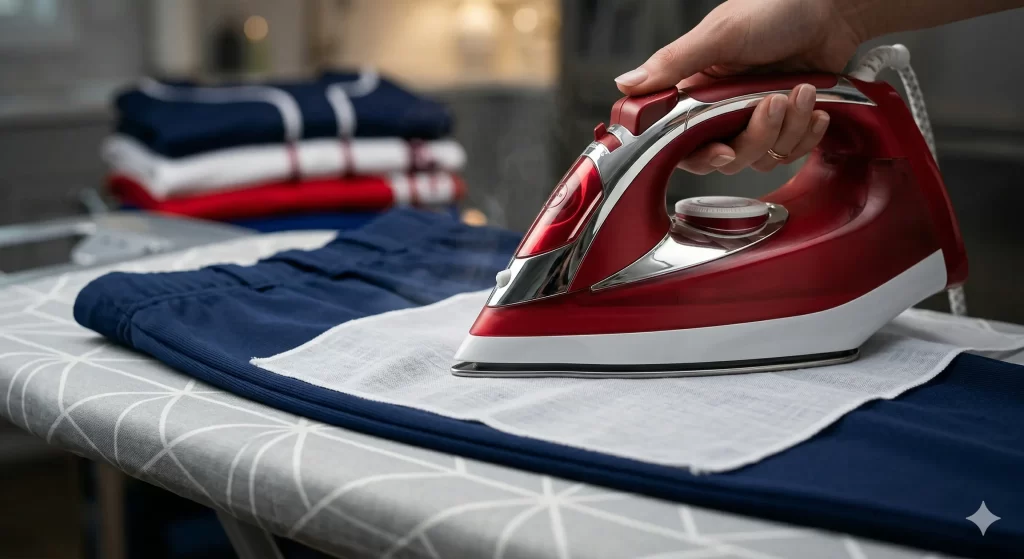 Ironing Method for shrinking baseball pants