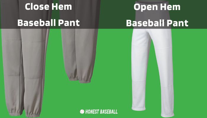 Baseball pants hems