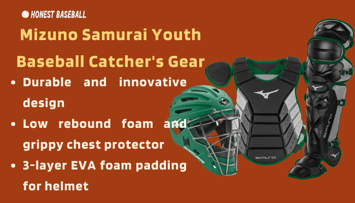 Mizuno Samurai Youth Baseball Catchers Gear overview