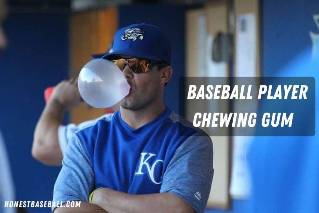 Baseball Player Chewing Gum