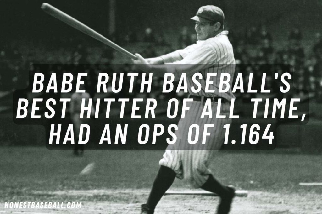 Babe Ruth baseball's best hitter of all time, had an OPS of 1.164