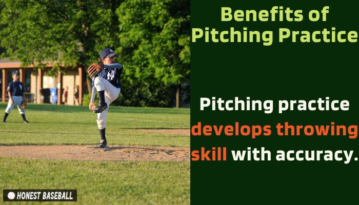 Pitching practice develops throwing skill with accuracy