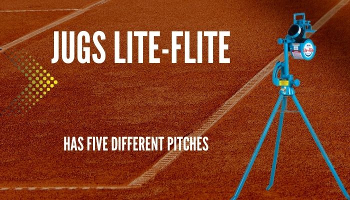 Jugs Lite-Flite Has five different pitches