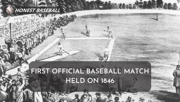 First Official Baseball Match
