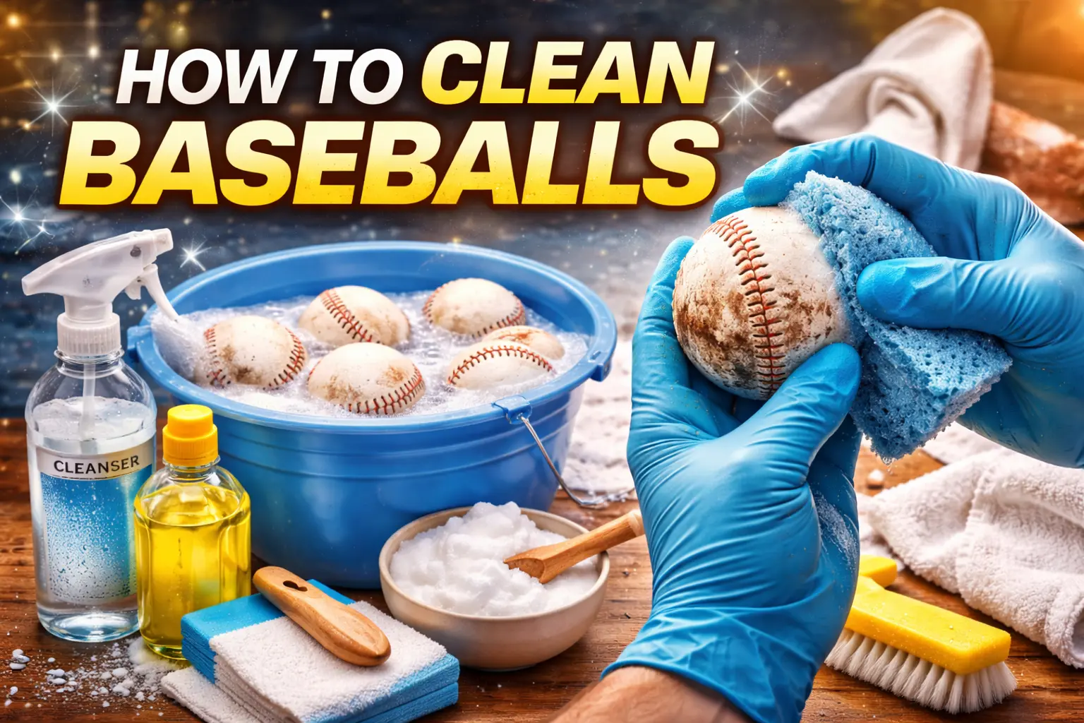 How to clean baseball