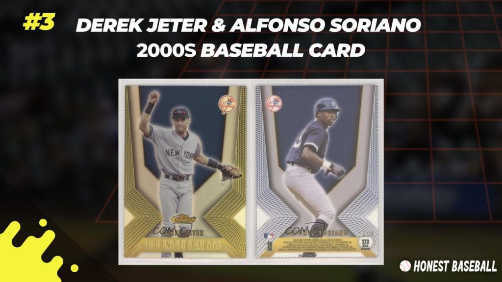 The following card has a combo presence of two legendary baseball players, Derek Jeter and Alfonso Sorino 
