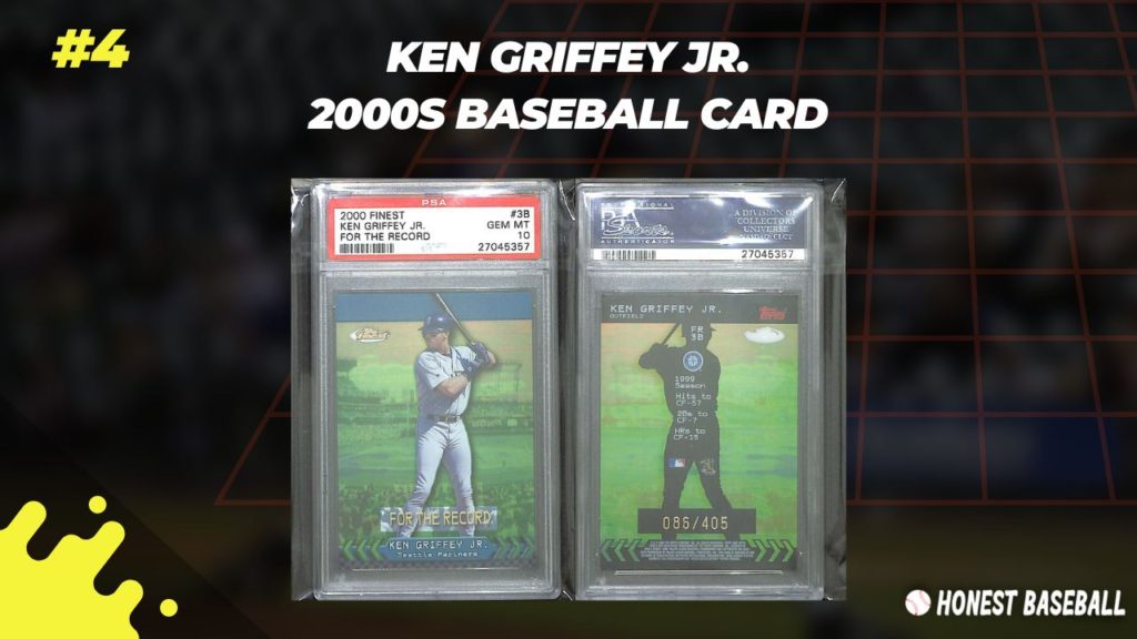 Ken Griffey Jr. baseball cards got placed in the Topps Finest series.