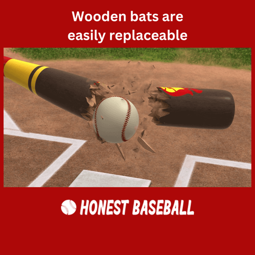 Wooden Bats are Easily Replaceable
