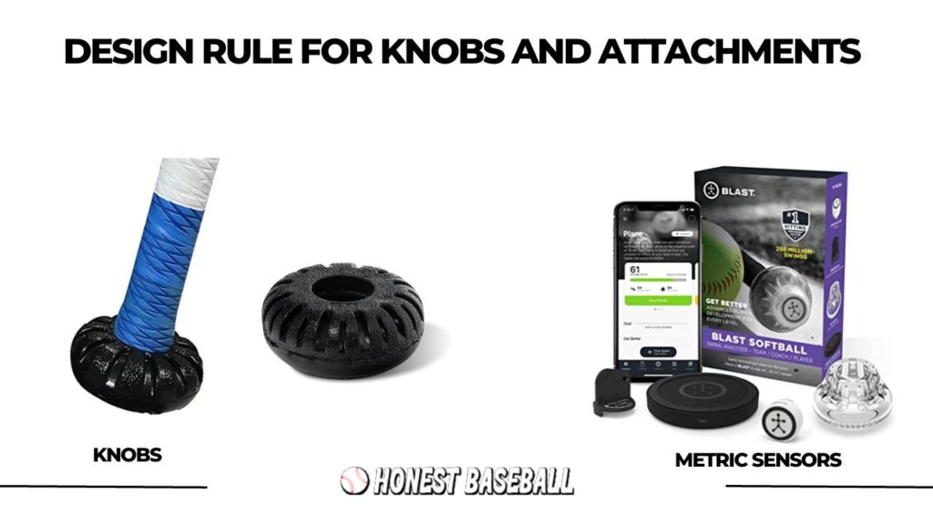 Knobs and metric sensors in baseball bats can influence the performance and experience of hitting.