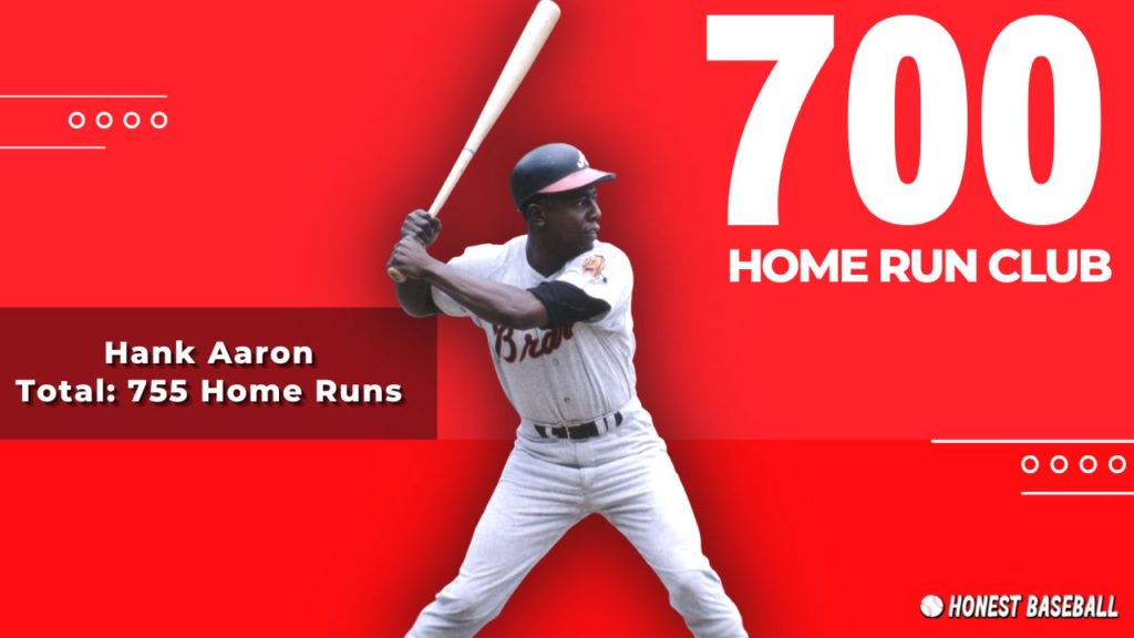 Hank Aaron entered the 700 home run club at the age of 43. 