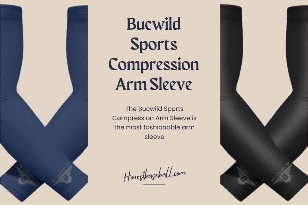 The Bucwild Sports Compression Arm Sleeve is the most fashionable arm sleeve - Best Baseball Accessories