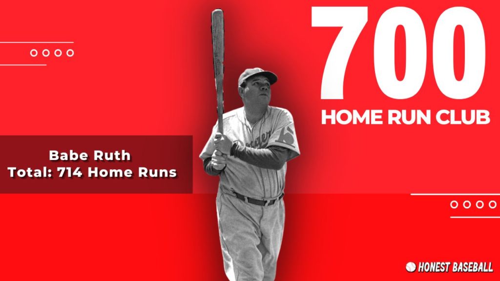 Babe Ruth is the first baseball player who made 700 home runs. He is also the youngest hitter to achieve this success. 
