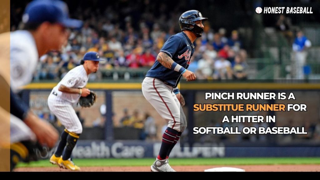 Though the roleplay of the pinch hitter and pinch runner are pretty same, the definition of what is a pinch runner is quite different.